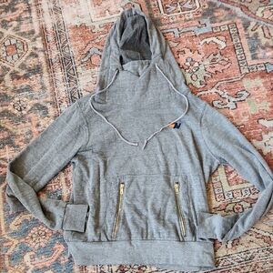 Aviator Nation Gray Funnelneck Hoodie
